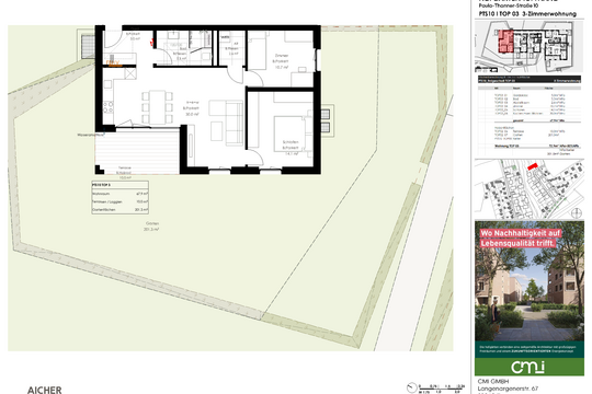 Grundriss TOP 03 – Paula-Thanner-Straße 10