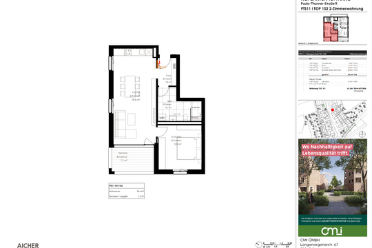 Grundriss TOP 102 – Paula-Thanner-Straße 11