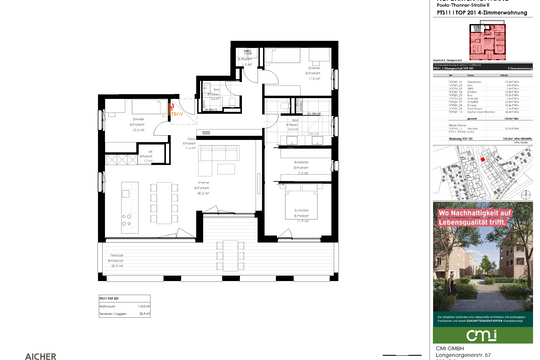 Grundriss TOP 201 – Paula-Thanner-Straße 11